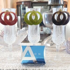 Avon 3-Pack Spice Colored Hoop Earrings
